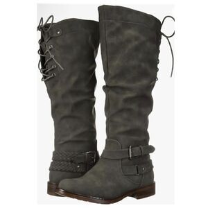 XOXO Women's Middleton Grey Fashion Boots size 8.5
